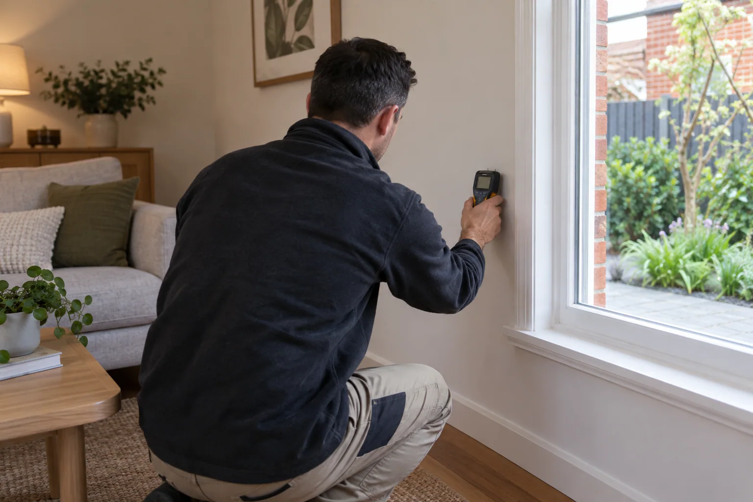 Illustrative moisture inspection setting in Melbourne